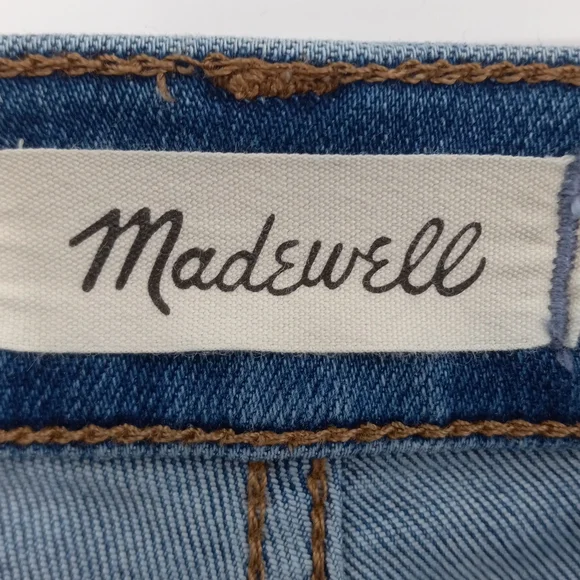 Madewell Roadtripper Skinny Jeans High Rise Stretchy Medium Wash Whisker Size 27 - Picture 7 of 15